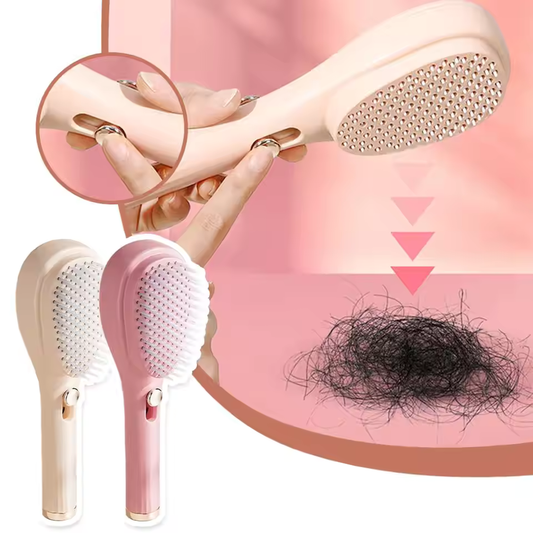 MeltedSmile™ Self-Cleaning Hair Brush Anti-Static Massage Comb