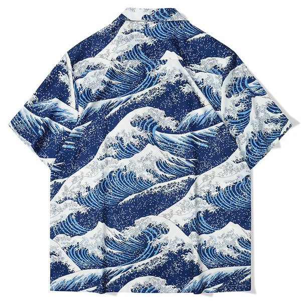 MELTEDSMILE SUMMER ALOHA SHIRT SEA WAVES