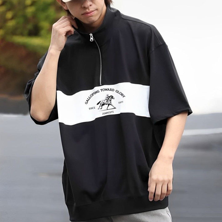 MeltedSmile American Retro Polo Oversized T-shirt